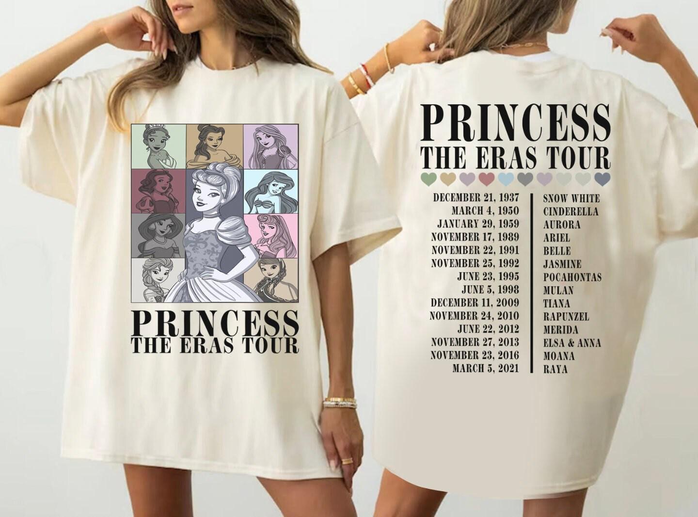 Princess Tour Shirt, Two-Sided Disney Tee, Disney World Girls Trip 24 Shirt, Cinderella Princess Tee, Disney Girl Characters Shirt