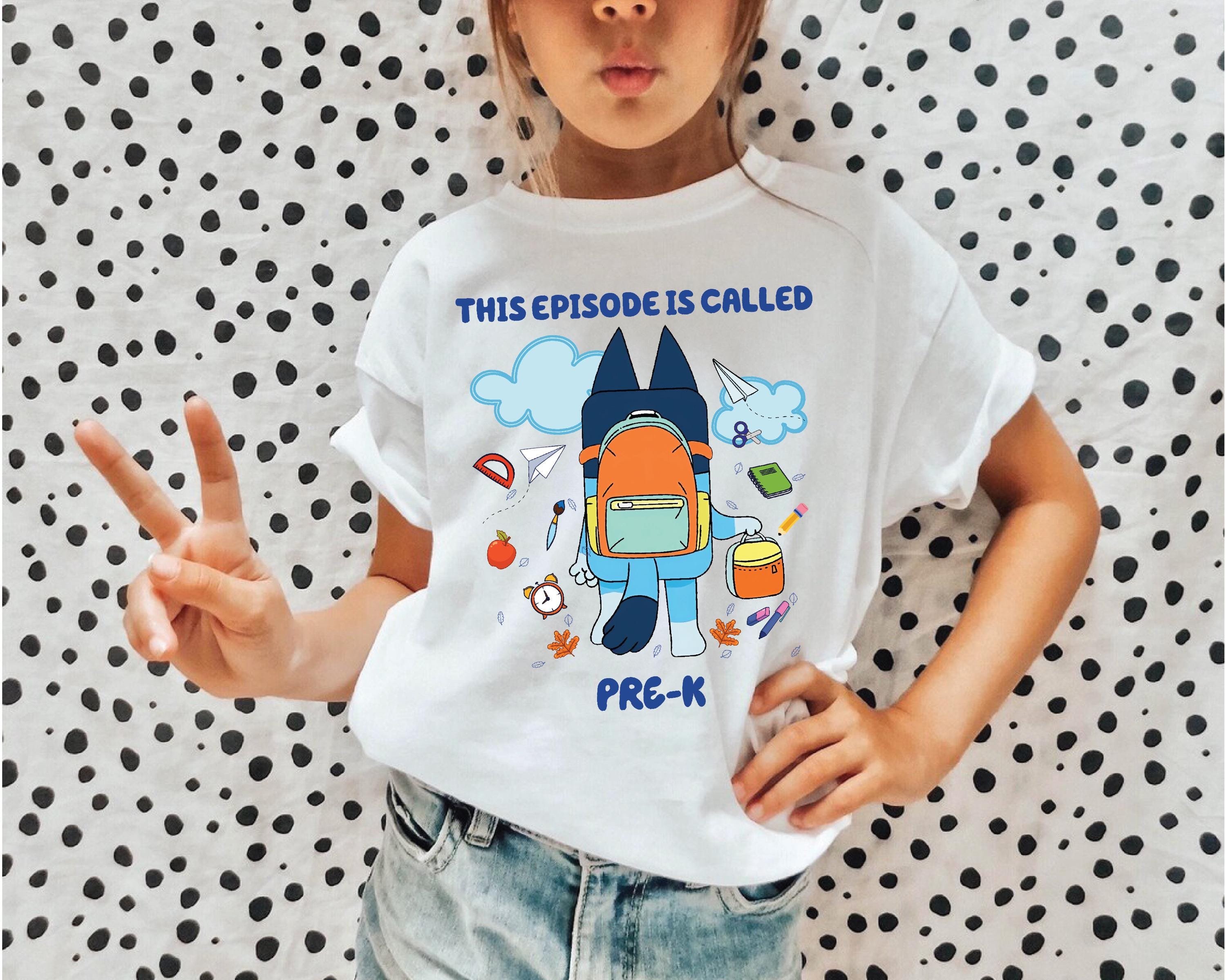 a little girl wearing a t - shirt that says this episode is called pre -