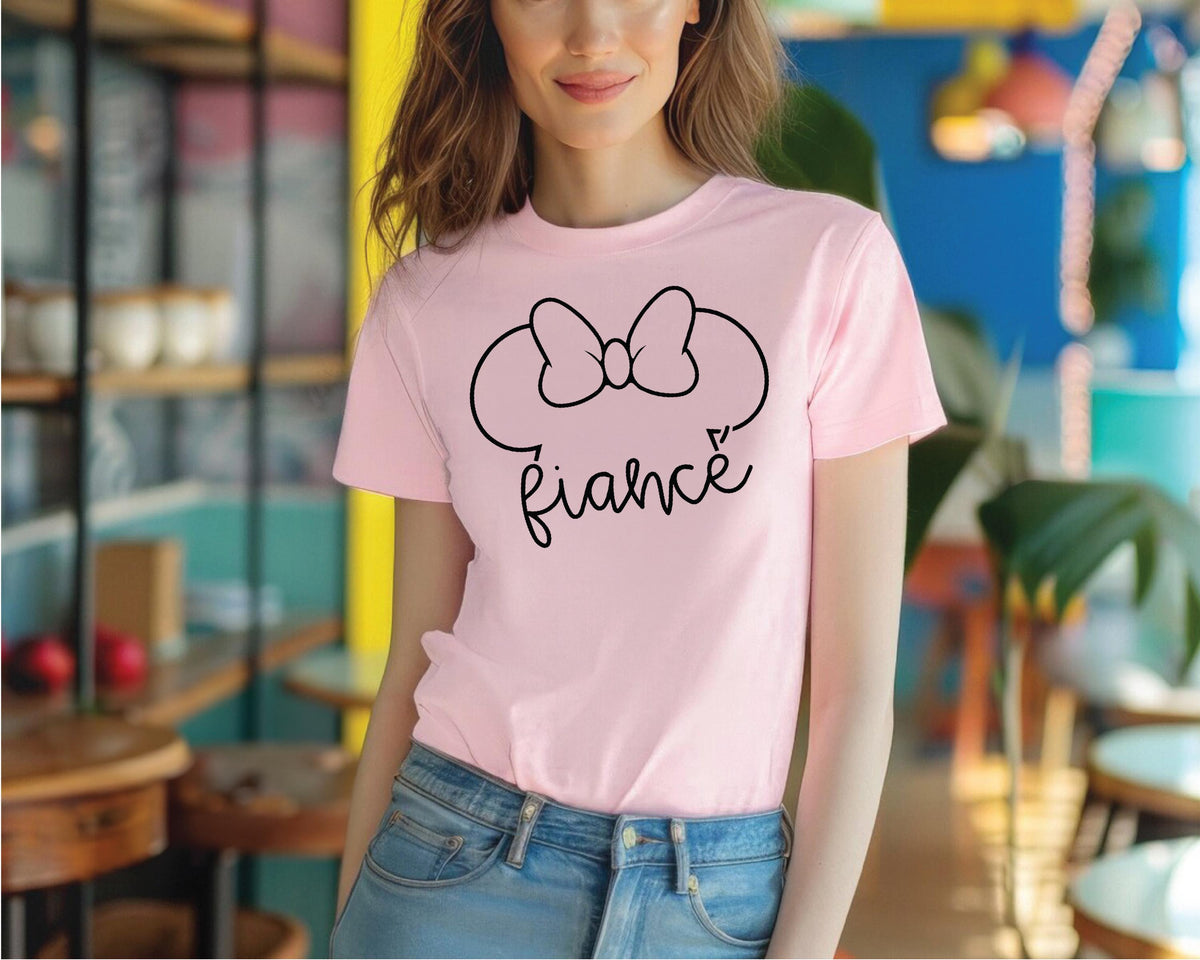 Disney Fiance Shirt, Engaged Era Tee, Personalized Fiance Gift, Ms to Mrs Shirt, Engagement Gift Tee, Bridal Shower Disney Shirt