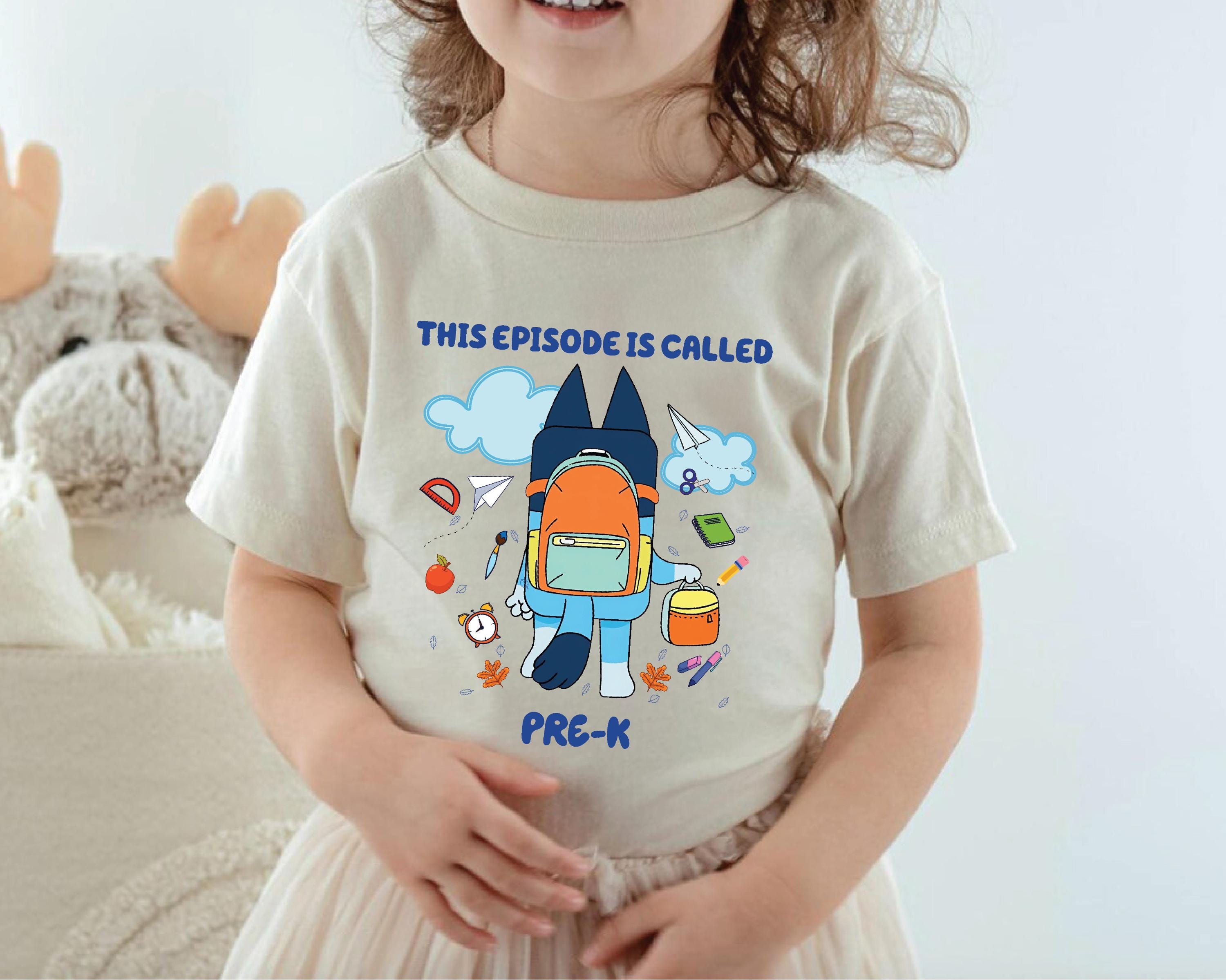 a little girl wearing a t - shirt that says this episode is called pre -