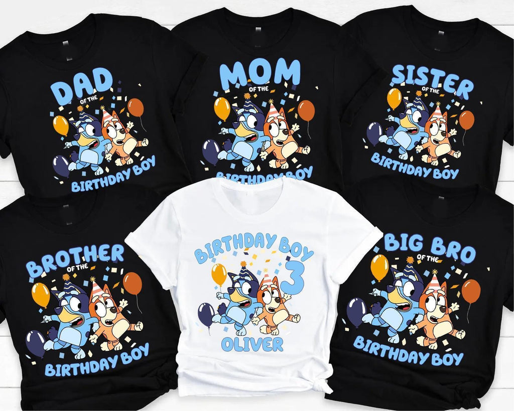a group of t - shirts with cartoon characters on them