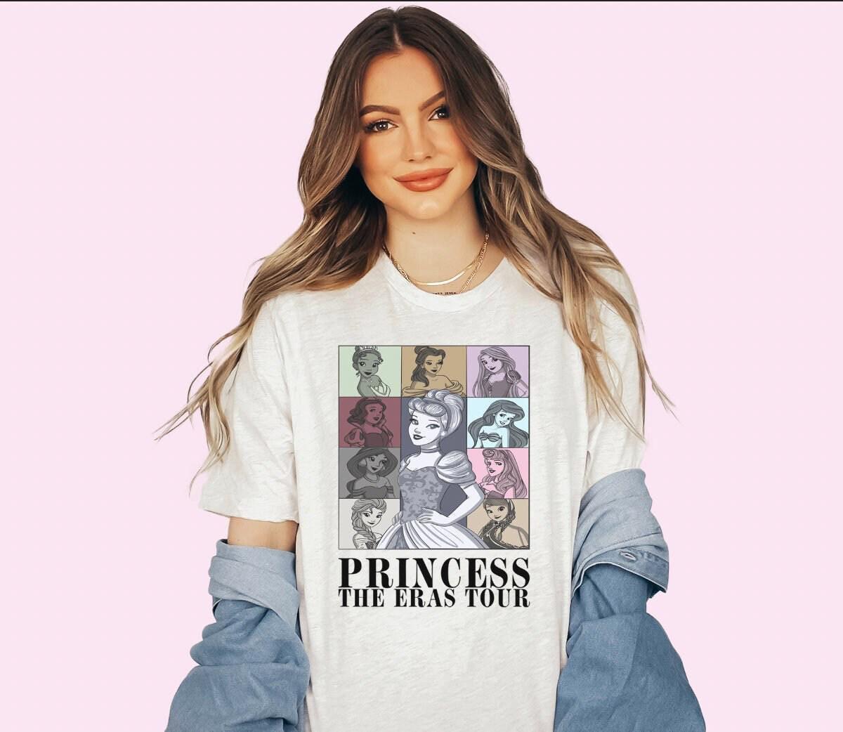 Princess Tour Shirt, Two-Sided Disney Tee, Disney World Girls Trip 24 Shirt, Cinderella Princess Tee, Disney Girl Characters Shirt