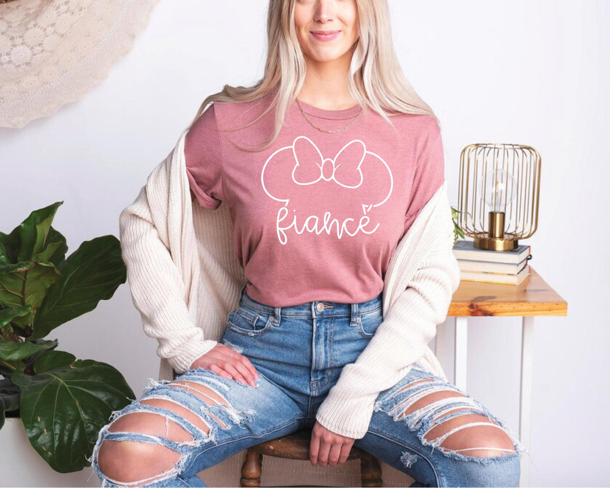 Disney Fiance Shirt, Engaged Era Tee, Personalized Fiance Gift, Ms to Mrs Shirt, Engagement Gift Tee, Bridal Shower Disney Shirt